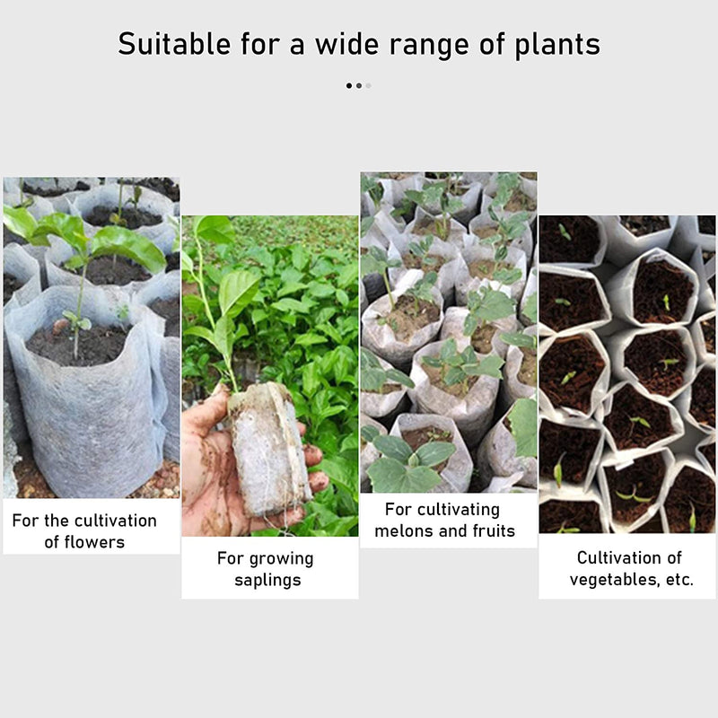 Non-Woven Nursery Biodegradable Bags - Eco-Friendly Seedling Pots for Sustainable Gardening.