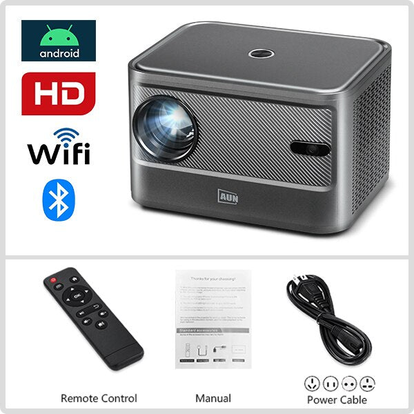 BERRY'S BUYS™ AUN A002 Portable Mini Projector - Experience Cinema-Quality Video Anywhere - Enjoy High-Quality Audio-Visuals on the Go! - Berry's Buys