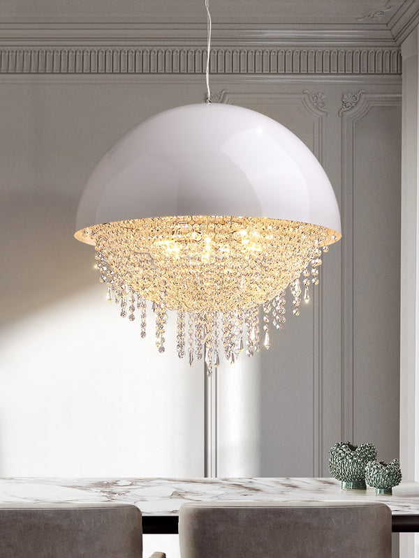 BERRY'S BUYS™ Crystal Dining Room Chandelier - Elevate Your Living Space with a Touch of Postmodern Luxury - Warm and Inviting Glow Guaranteed - Berry's Buys