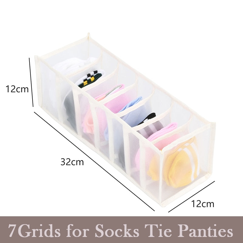Underwear Organizer Foldable Home Cabinet Divider Storage Box - Keep Your Closet Tidy and Stress-...