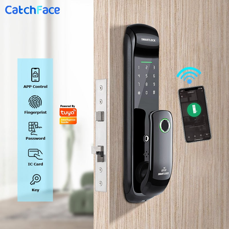BERRY'S BUYS™ Electronic Fingerprint Biometric Door Lock - Secure Your Home and Office with Cutting-Edge Technology - Multiple Ways to Unlock for Added Convenience - Berry's Buys