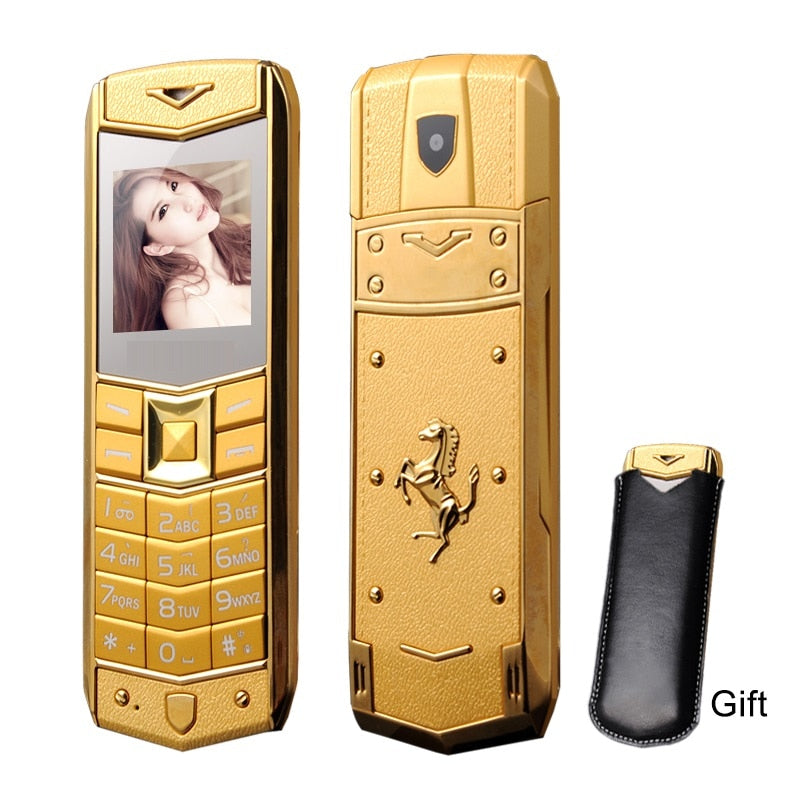 Luxury Mini Signature Cellphone - Stay Connected in Style with Bluetooth and Dual SIM Cards - Lon...