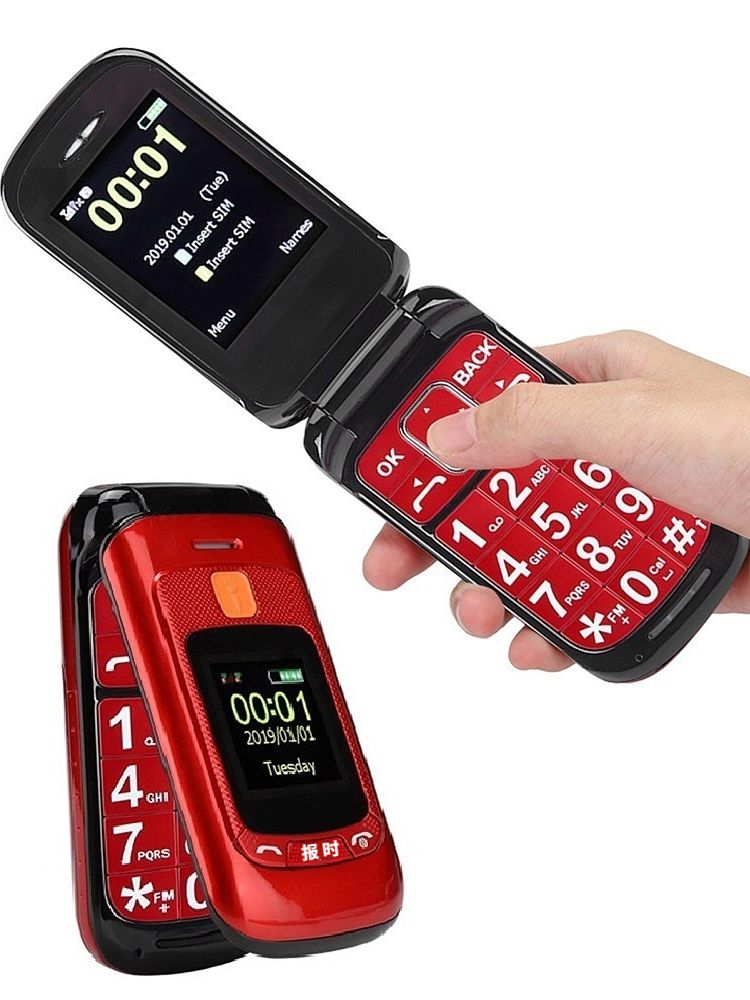 Mafam F899 Flip Elderly Cellphone - Stay Connected with Ease - Long Battery Life and Dual SIM Slots