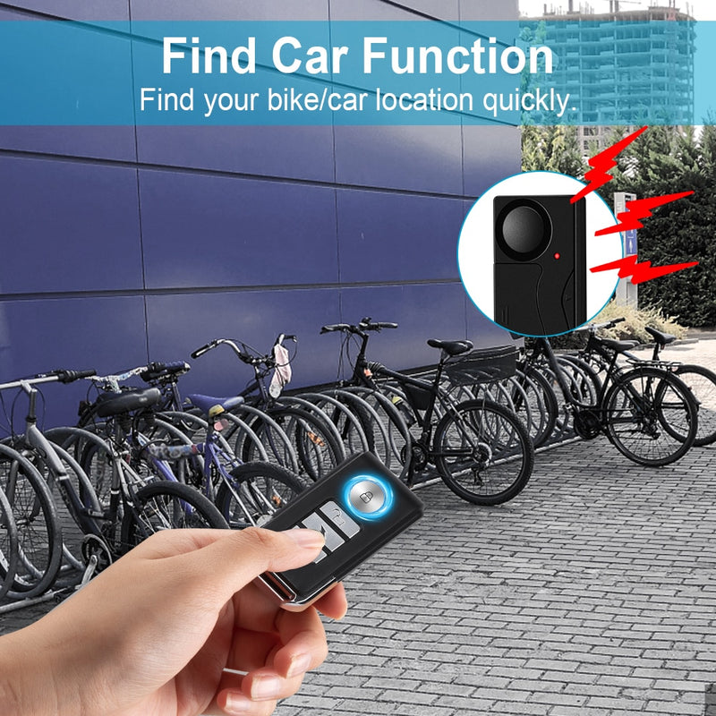 Wsdcam Bike Alarm - Keep Your Home Safe from Intruders with Wireless Vibration Sensor Security Sy...