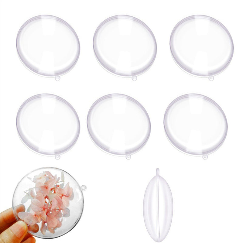 Plastic Clear Flat Balls - Versatile Decorations for Home, Garden, and Special Events - Get Creat...