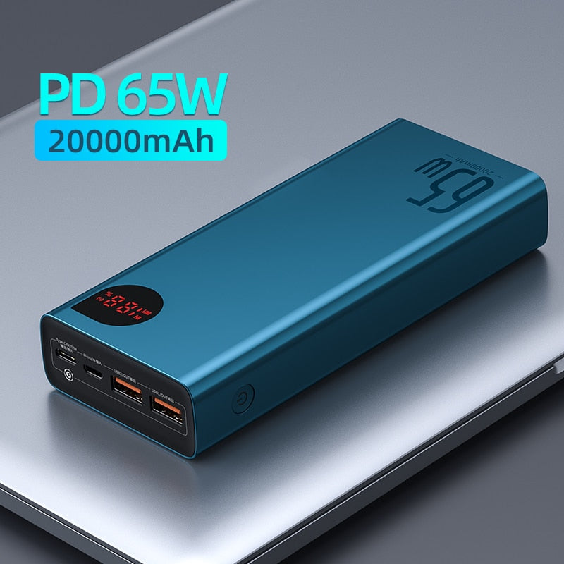 BERRY'S BUYS™ Baseus 65W Power Bank - Stay Charged On The Go - Power Up Your Devices Anywhere! - Berry's Buys