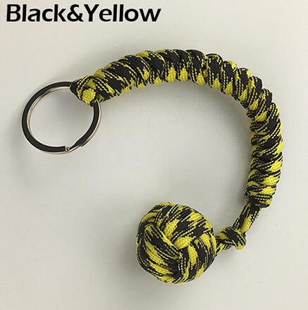 Outdoor Security Protection Black Monkey Fist Steel Ball - Compact and Powerful Self-Defense Tool...