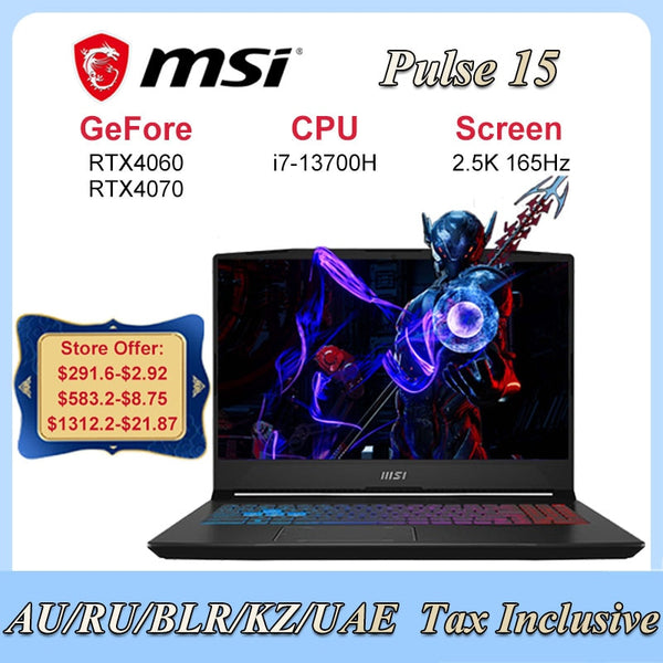 MSI Pulse 15 Gaming Laptop - Unleash the Power of Perfect Play - Experience Seamless Performance ...