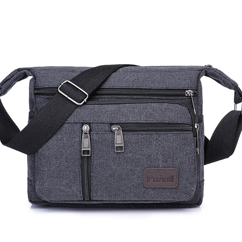 Men Canvas Shoulder Bag - The Perfect Blend of Style and Functionality - Upgrade Your Accessory G...