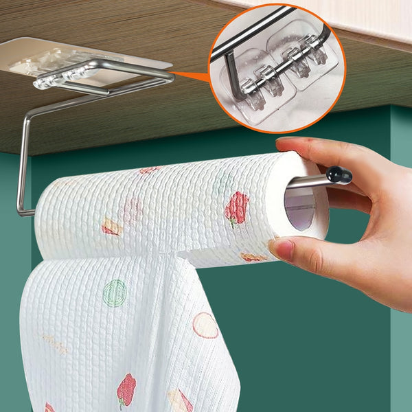 BERRY'S BUYS™ Accessories Kitchen Stand Hanging Toilet Paper Holder - The Ultimate Storage Solution for Your Bathroom and Kitchen - Keep Your Space Clutter-Free! - Berry's Buys