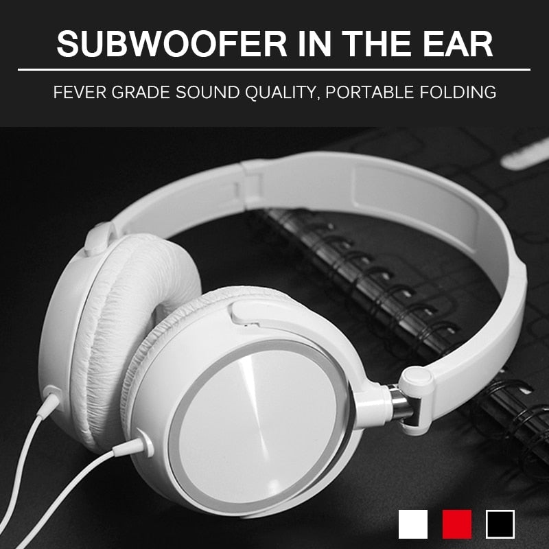 BERRY'S BUYS™ Headset 3.5 Wired Control Subwoofer - Immerse Yourself in Crystal-Clear Sound Quality - Perfect for Gaming, Music and Calls - Berry's Buys
