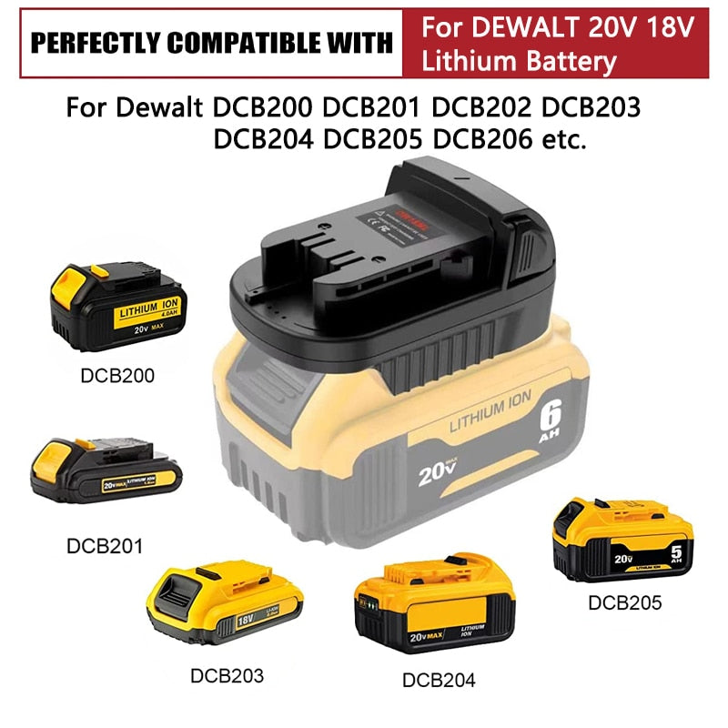 BERRY'S BUYS™ Battery Adapter For DEWALT convert to Milwaukee - One Battery, Two Tools - Save Money and Time! - Berry's Buys
