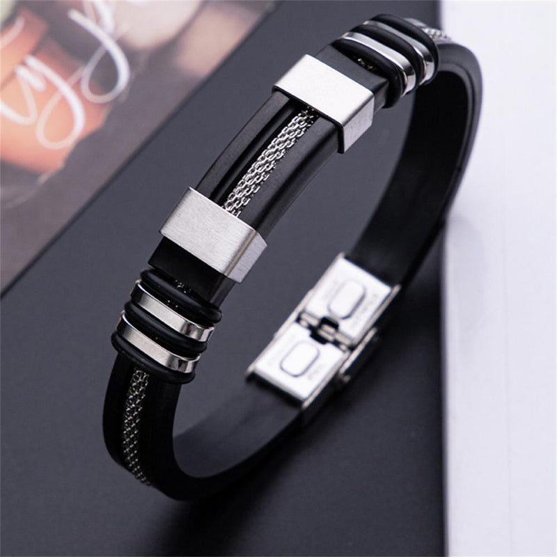 Stainless Steel Bracelet - Add a Touch of Edgy Sophistication to Your Look - Elevate Your Accesso...