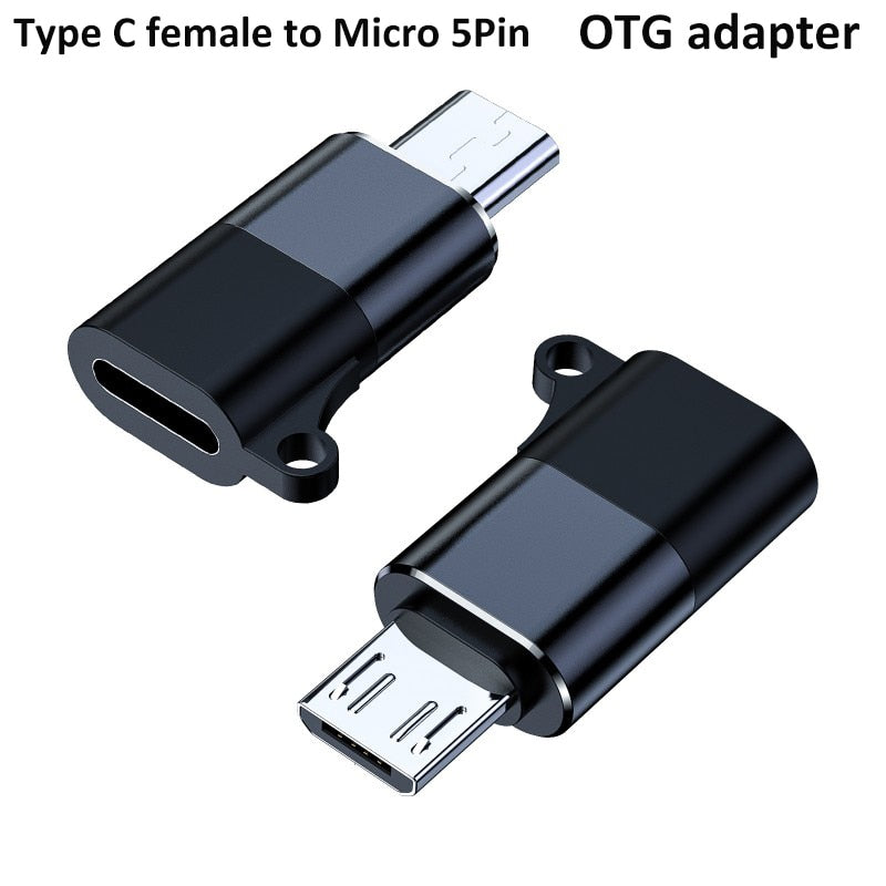 Type C Female to Micro Male USB Adapter - Connect, Transfer and Sync with Ease