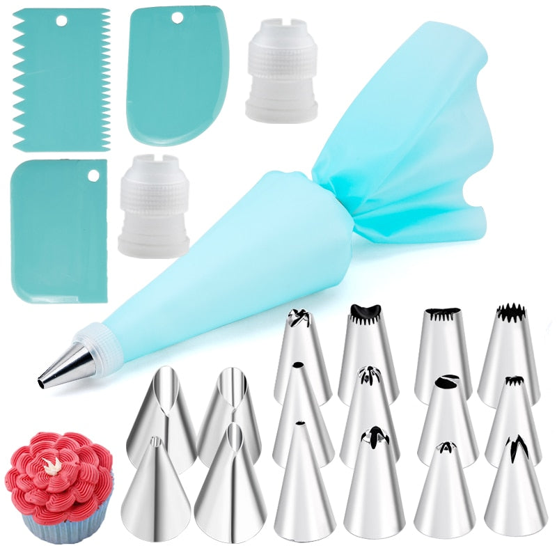 Stainless Steel Cake Decorating Set - Elevate Your Baking Game - Create Stunning Confections with...