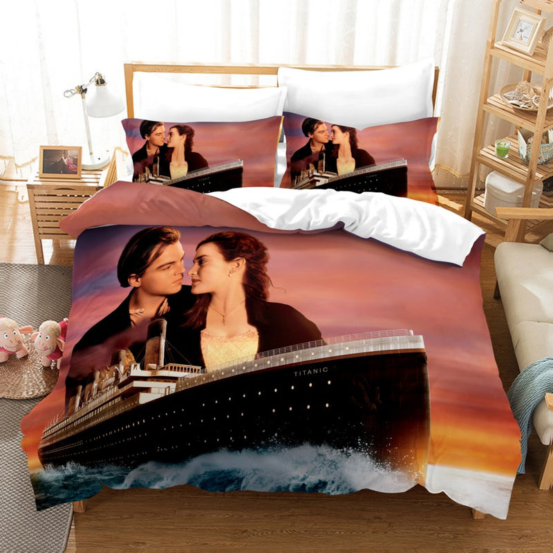 BERRY'S BUYS™ 3D Titanic Bedding Set - Transform Your Bedroom into a Dreamy Oasis - Experience the Ultimate Sleeping Experience - Berry's Buys