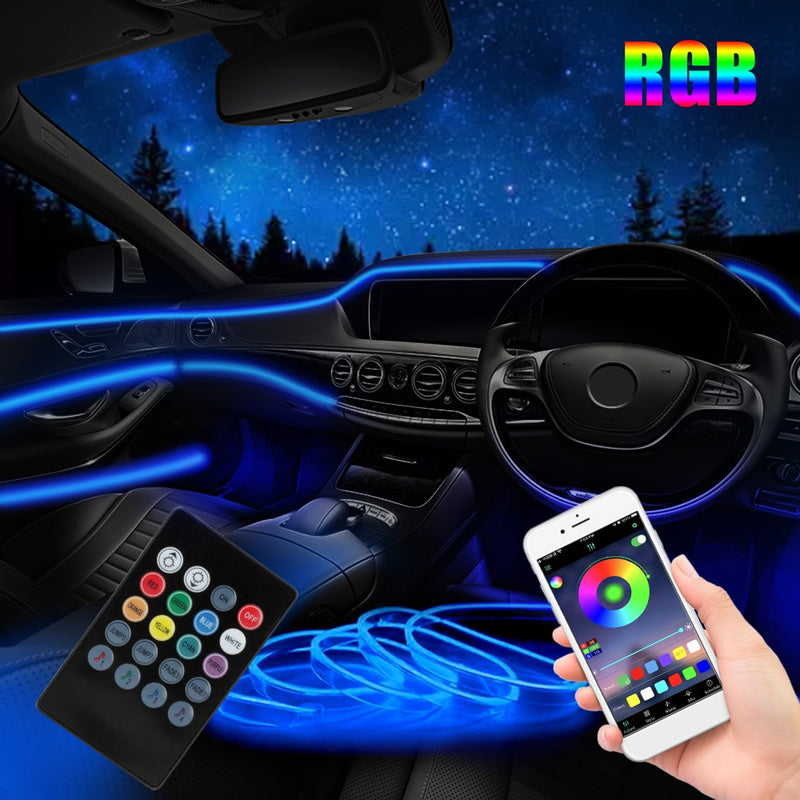 BERRY'S BUYS™ 12V 6m LED Strips RGB Car Interior Light Ambient Lamp - Elevate Your Driving Experience - Stylish and Functional Lighting Solution - Berry's Buys