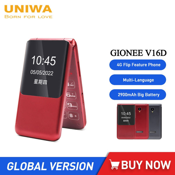 BERRY'S BUYS™ GIONEE V16D 4G Flip Feature Phone - Stay Connected in Classic Style - Enjoy Modern Features - Berry's Buys