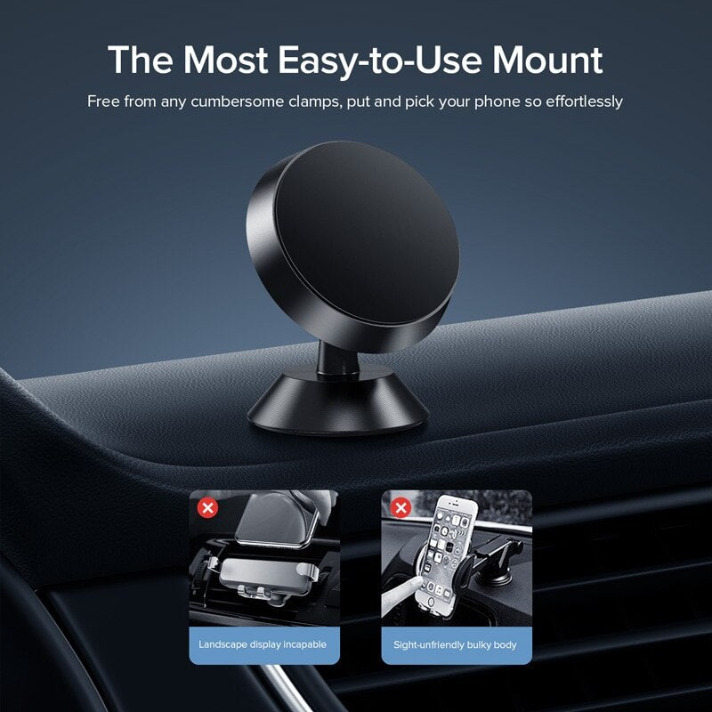 Universal Magnetic Car Phone Holder Stand - Keep Your Hands on the Wheel and Stay Connected on th...