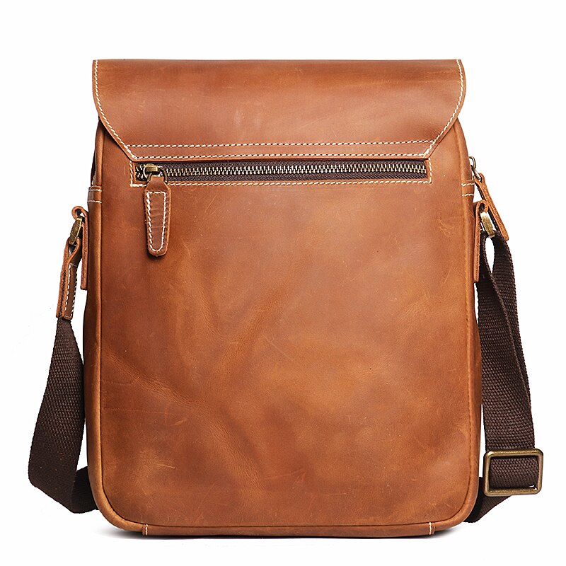 Men's Flap Magnetic Buckle Shoulder Bag - Stay Organized and Stylish with Our Top-Quality Leather...