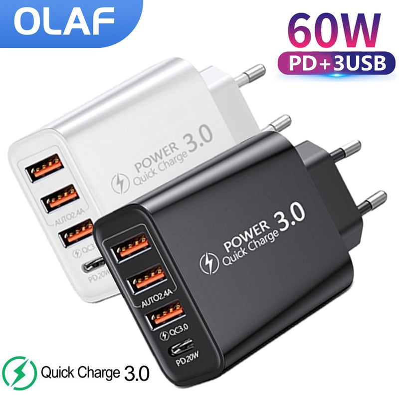 Olaf 60W USB C Charger - Fast and Reliable Charging for All Your Devices - Never Run Out of Batte...