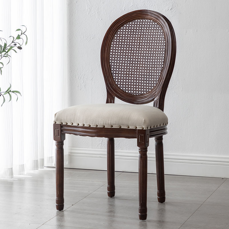 Retro Rattan Dining Chair - Add a Touch of French Country Charm to Your Home - Stylish and Comfor...