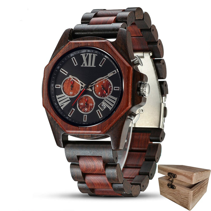 Wooden Men's Watch - The Ultimate Accessory for the Modern Man - Crafted with Eco-Friendly Materials