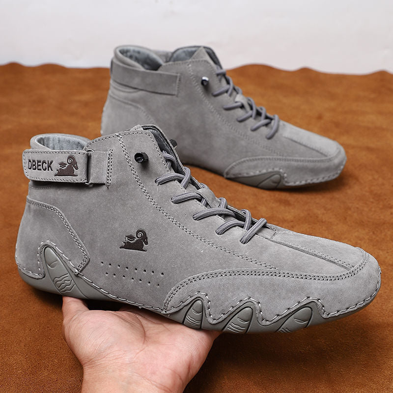 Men's Casual Shoes Leather Sneakers - Step Out in Style and Comfort - Waterproof, Breathable, and...