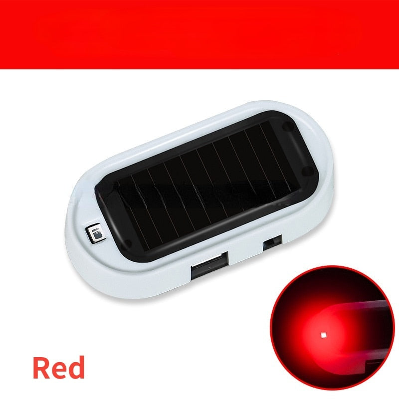 BERRY'S BUYS™ Car Fake Security Light - Keep Your Vehicle Safe with the Solar-Powered Anti-Theft Caution Lamp - Berry's Buys