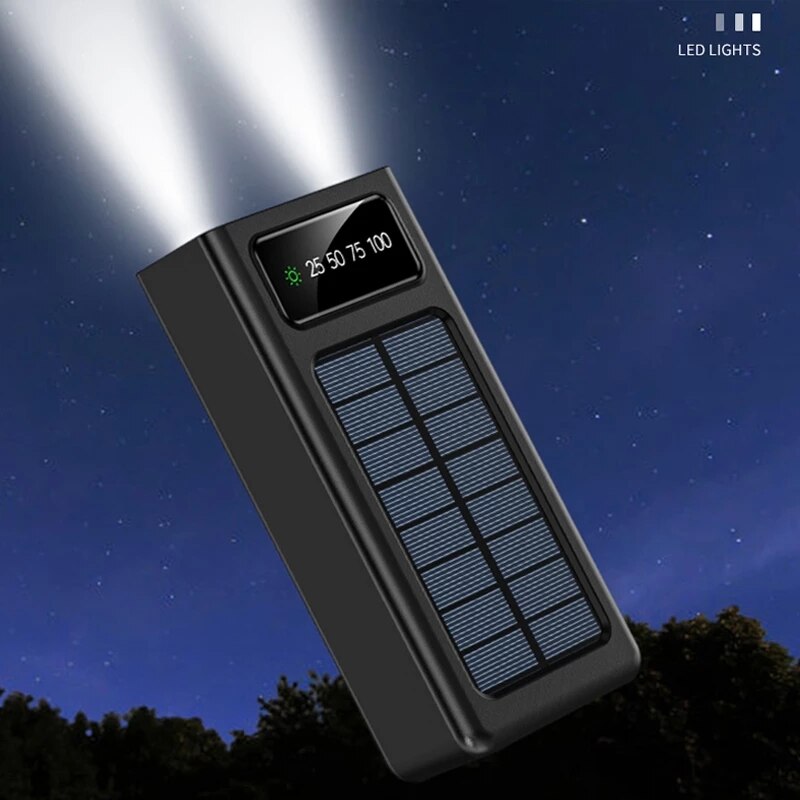 BERRY'S BUYS™ Erilles Solar Power Bank - Charge Anywhere, Anytime - Stay Connected on Your Adventures! - Berry's Buys