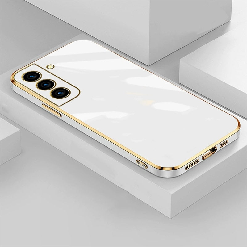 Luxury Plating Square Phone Case - The Perfect Blend of Style and Protection - For Samsung Lovers