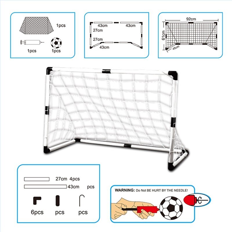 Mini Folding Kids Soccer Goal Set - Keep Your Little Ones Active and Entertained - Perfect for In...