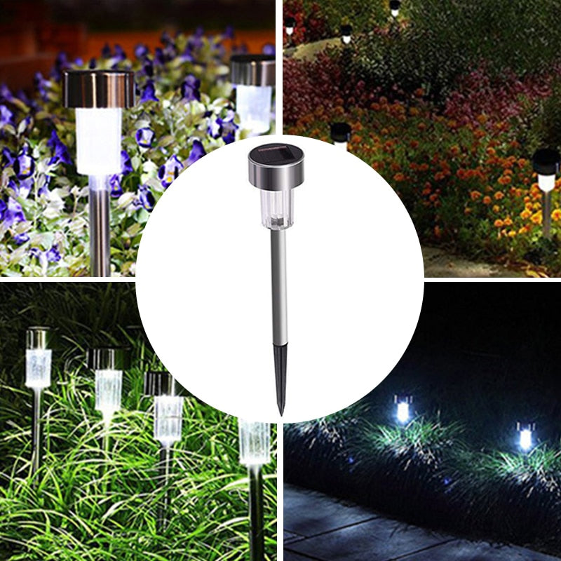 Solar Garden Lights - Illuminate Your Outdoor Space with Style and Efficiency - Set of 12