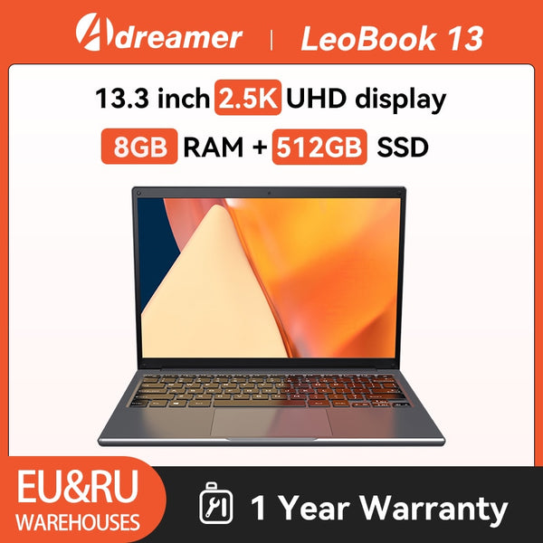 BERRY'S BUYS™ Adreamer LeoBook 13 - Unleash Your Potential with Style and Performance - Lightning-Fast Computing at Your Fingertips - Berry's Buys