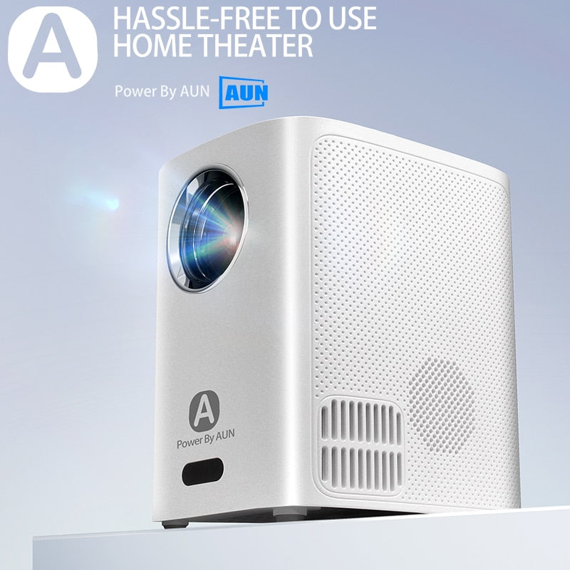 BERRY'S BUYS™ AUN A001 Pro MINI Projector - Your Ultimate Home Theater Solution - Experience Cinema-Quality Entertainment! - Berry's Buys