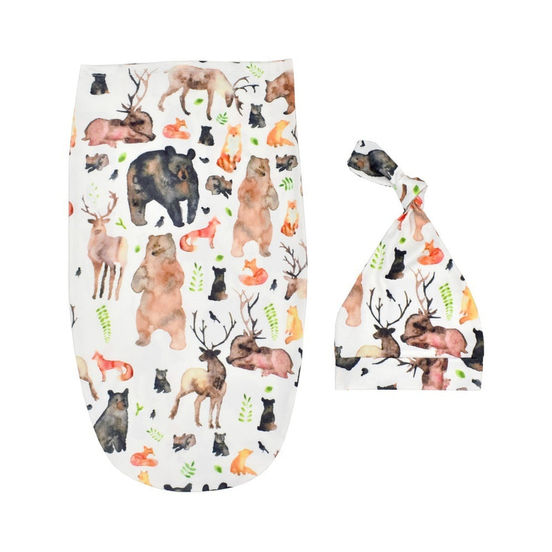 Newborn Swaddle Wrap and Hat Set - Keep Your Baby Cozy and Stylish with Our Adorable Designs