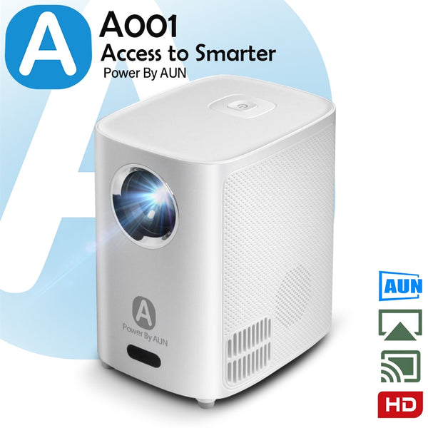 BERRY'S BUYS™ AUN A001 Mini Projector - Transform Your Home into a Cinema - Enjoy Crisp and Clear Images with WiFi-Sync Compatibility - Berry's Buys