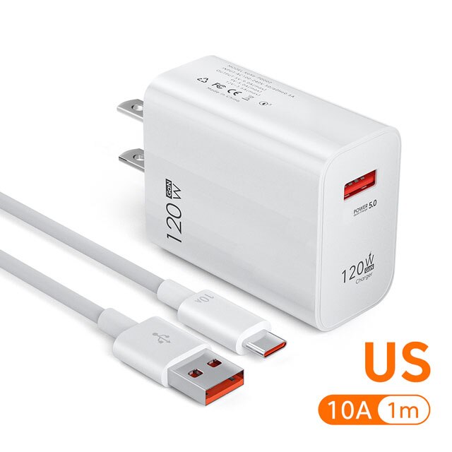 Maerknon GAN 120W USB Charger - Lightning-fast charging on the go - Charge your devices in no time!