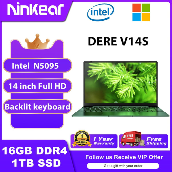 BERRY'S BUYS™ DEREG Laptop V14S - Work and Play Anywhere with Power and Style! - Berry's Buys